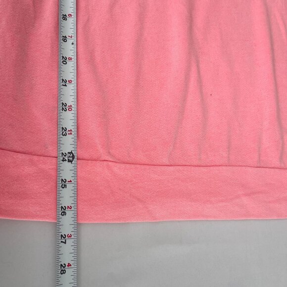 SUNDRY Pink French Terry Scoop Neck Long Sleeve Sweatshirt Made In USA Womens L - Picture 9 of 10